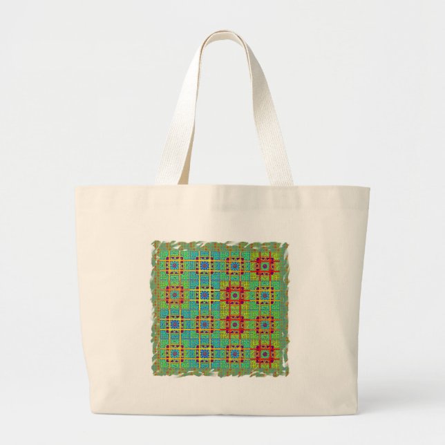 Bolsa Tote Grande Padrão tribal étnico.jpg (Frente)
