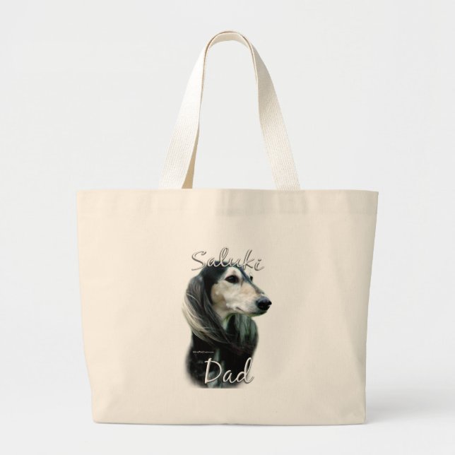 Bolsa Tote Grande Pai 2 da Saluki (Frente)
