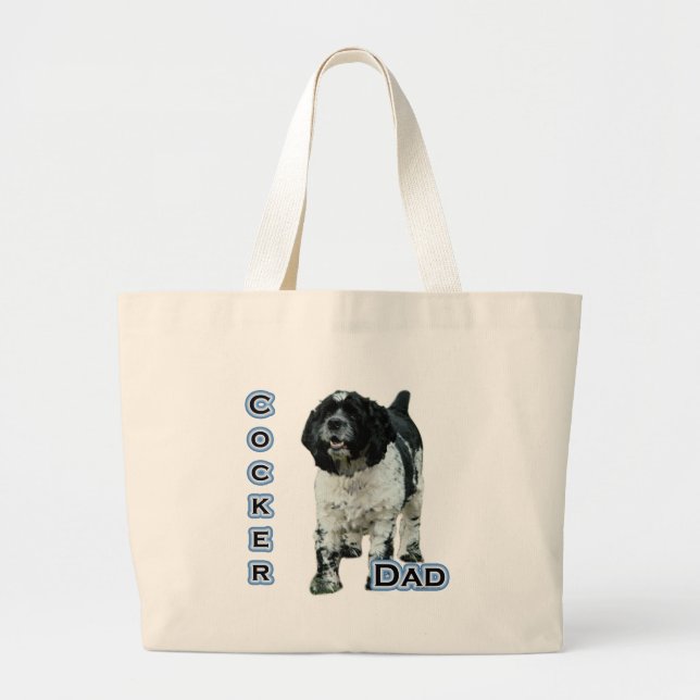 Bolsa Tote Grande Pai 4 do Cocker (Frente)