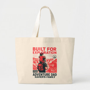 Bolsa Tote Grande Pai Aventureiro – CONSTRUÍDO PARA EXPLORAÇÃO