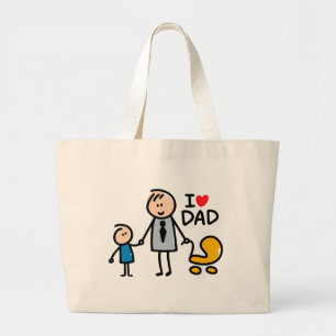 Bolsa Tote Grande Pai de amor