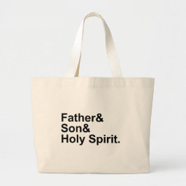 Bolsa Tote Grande Pai Filho Santo Espírito| O Santo Deus