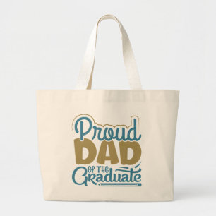 Bolsa Tote Grande Pai orgulhoso do Formando