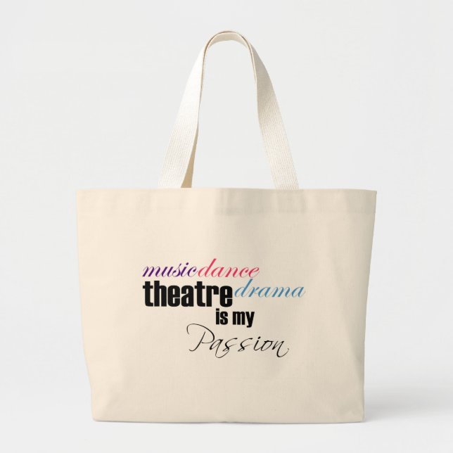 Bolsa Tote Grande Paixão do teatro (Frente)