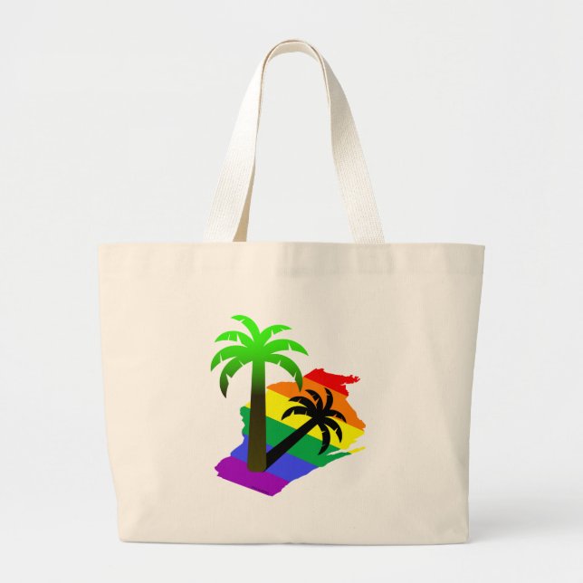 Bolsa Tote Grande Palmeira de Wisconsin (Frente)