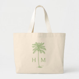 Bolsa Tote Grande Palmetto Palmo Verde Monograma