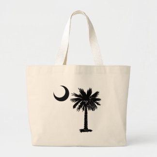 Bolsa Tote Grande Palmetto preto