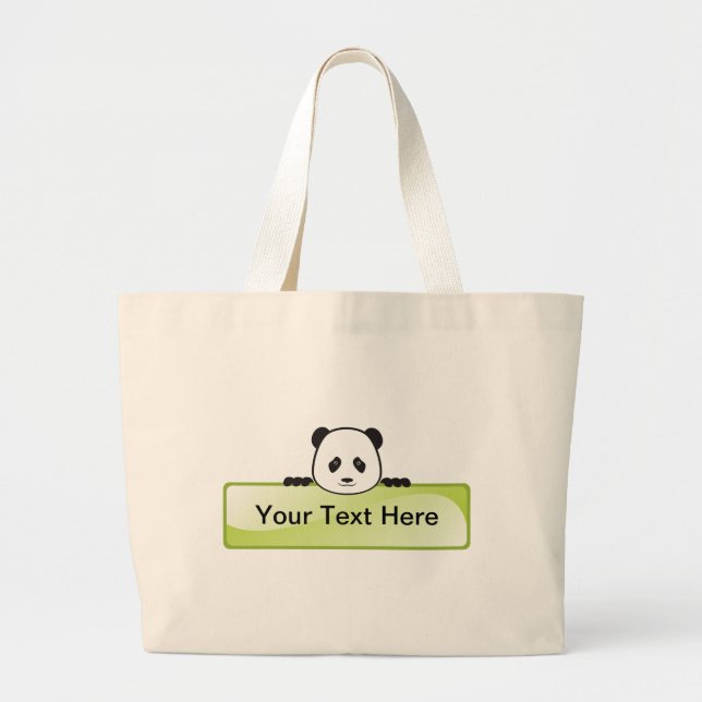 Bolsa Tote Grande Panda Banner (Frente)