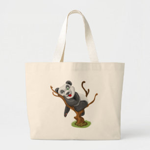 Bolsa Tote Grande Panda pequena