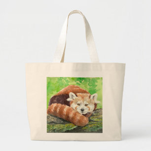 Bolsa Tote Grande Panda vermelha