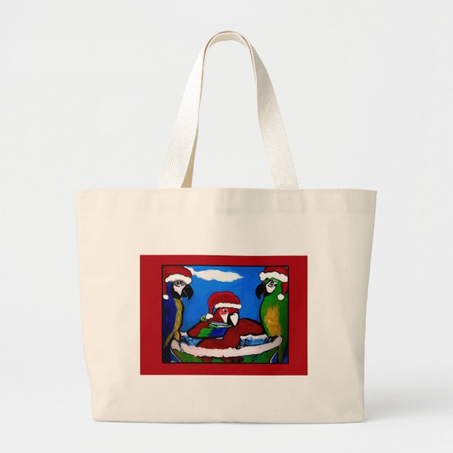 Bolsa Tote Grande PAPagaios DE FESTA (Frente)