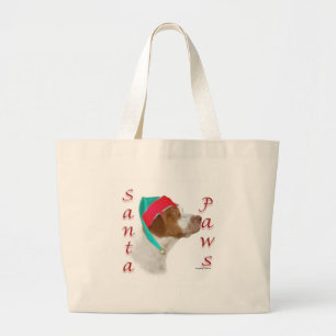 Bolsa Tote Grande Papais noeis Brittany Spaniel Paws