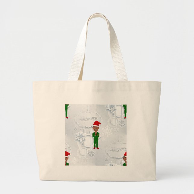 Bolsa Tote Grande papais noeis de barack obama (Frente)