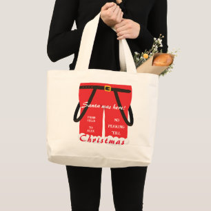 Bolsa Tote Grande Papais noeis de Natal de Trendy Budget Calça Prese