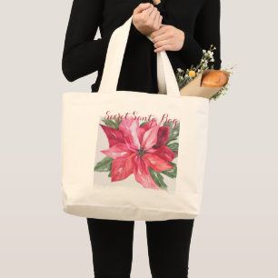 BOLSA TOTE GRANDE PAPAIS NOEIS SEGREDOS DE FLOR CLÁSSICO DE CHRISTMA