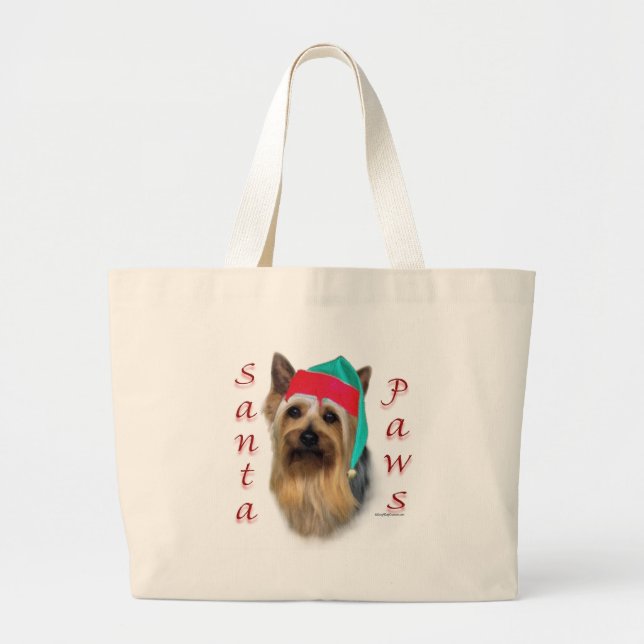 Bolsa Tote Grande Papais noeis Silky Terrier (Frente)