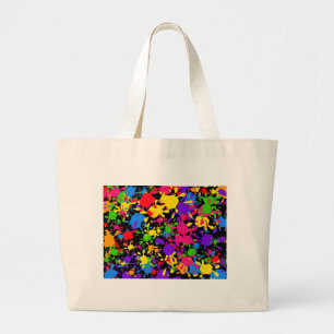 Bolsa Tote Grande Papel de parede do Splatter