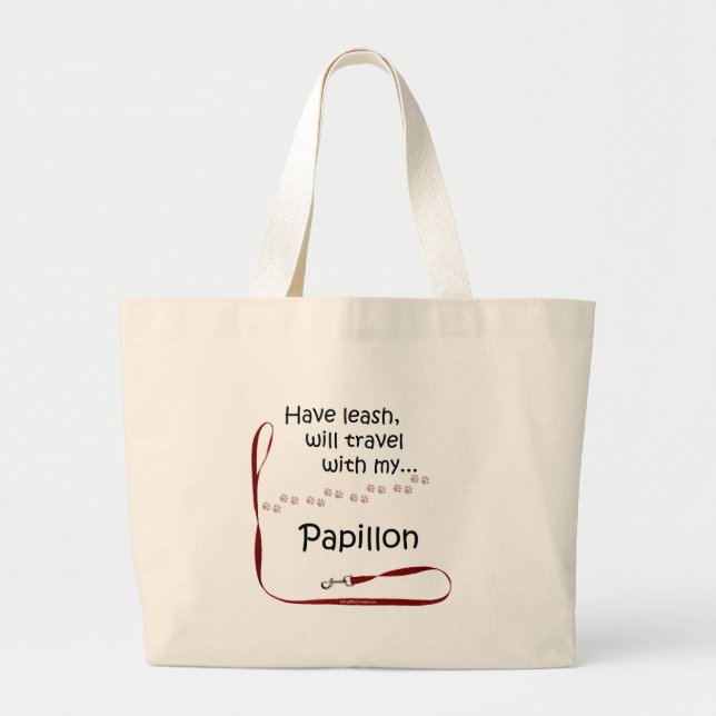 Bolsa Tote Grande Papillon Viagem Leash (Frente)