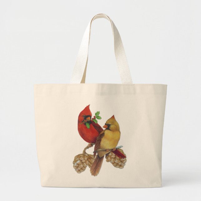 Bolsa Tote Grande Par Cardinal (Frente)