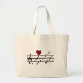 Bolsa Tote Grande Para o amante da música da orquestra