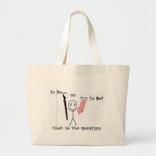 Bolsa Tote Grande Para ser ou não ser
