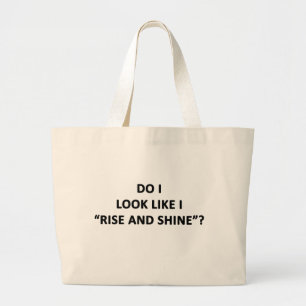 Bolsa Tote Grande Pareço Que Levanto E Brilho?