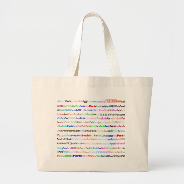 Bolsa Tote Grande Paris Bag (Frente)