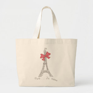 Bolsa Tote Grande Paris... Je t'aime