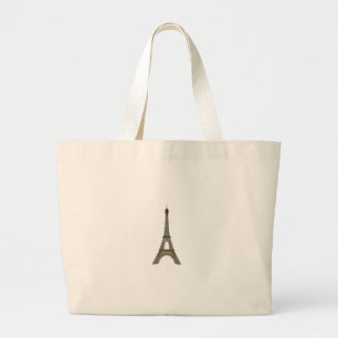 Bolsa Tote Grande Paris:Torre Eiffel: Desenho de vetor: