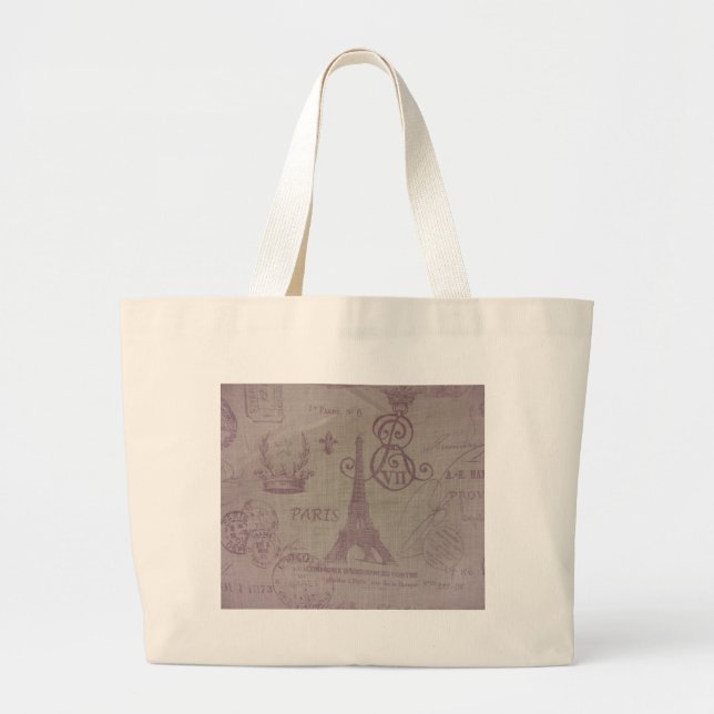 Bolsa Tote Grande Paris — Torre Eiffle (Frente)