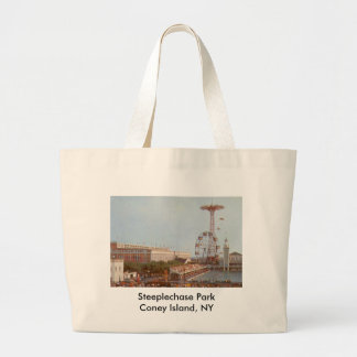 Bolsa Tote Grande Parque de diversões da corrida de obstáculos,