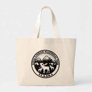 Bolsa Tote Grande Parque Nacional do Kenai Fjords Círculo do alce do