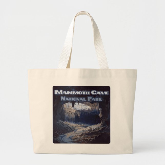 Bolsa Tote Grande Parque Nacional Mammoth Cave Kentucky (Frente)