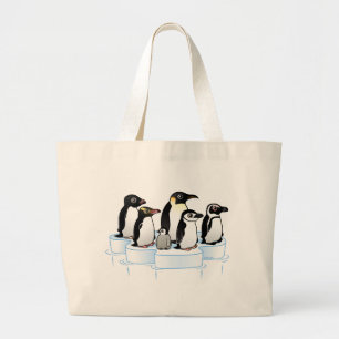 Bolsa Tote Grande Partido do pinguim