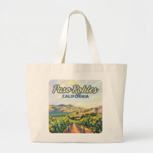 Bolsa Tote Grande Paso Robles California Vineyard Costa Central