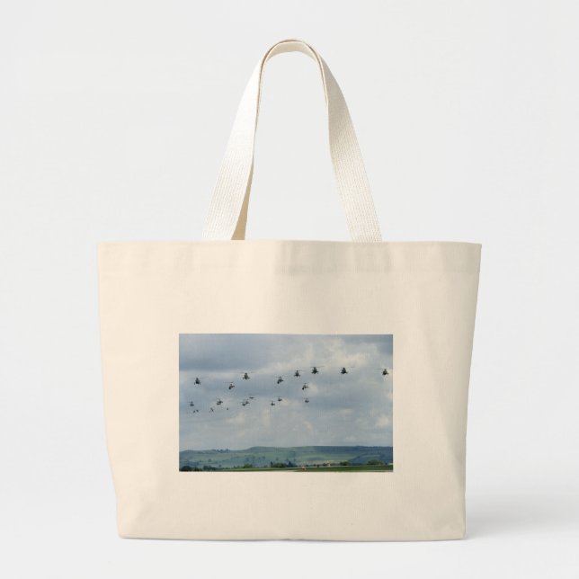 Bolsa Tote Grande Passado do helicóptero (Frente)