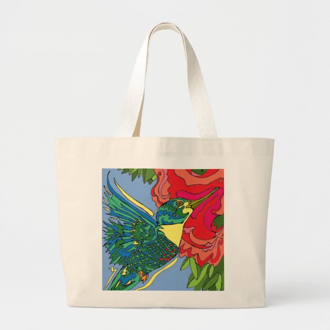 Bolsa Tote Grande Pássaro (Frente)