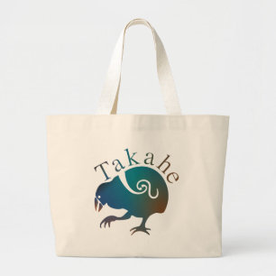 Bolsa Tote Grande Pássaro nativo neozelandês Takahe Flightless