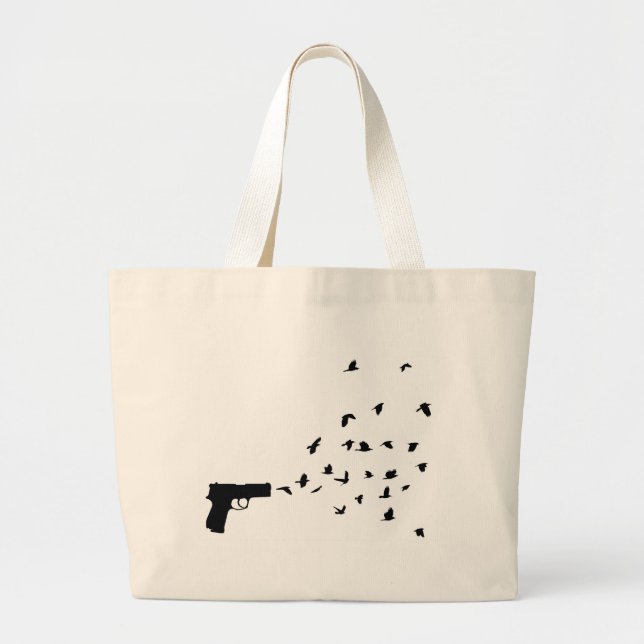 Bolsa Tote Grande pássaros (Frente)