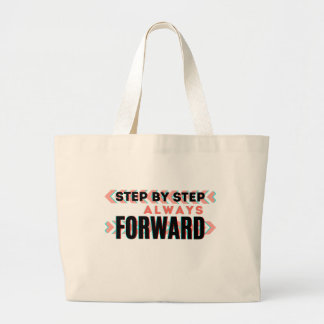 Bolsa Tote Grande Passo a Passo, Sempre em Frente 