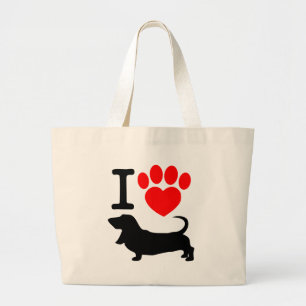 Bolsa Tote Grande Pata do coração