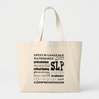 Bolsa Tote Grande Patologista da língua do discurso