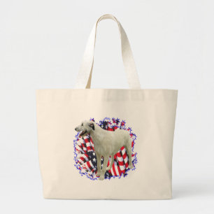 Bolsa Tote Grande Patriota Irlandês Wolfhound