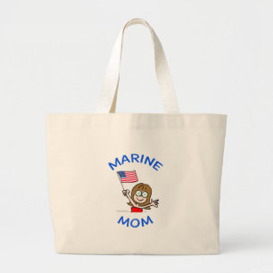 Bolsa Tote Grande patriotismo marinho do corpo de fuzileiros navais