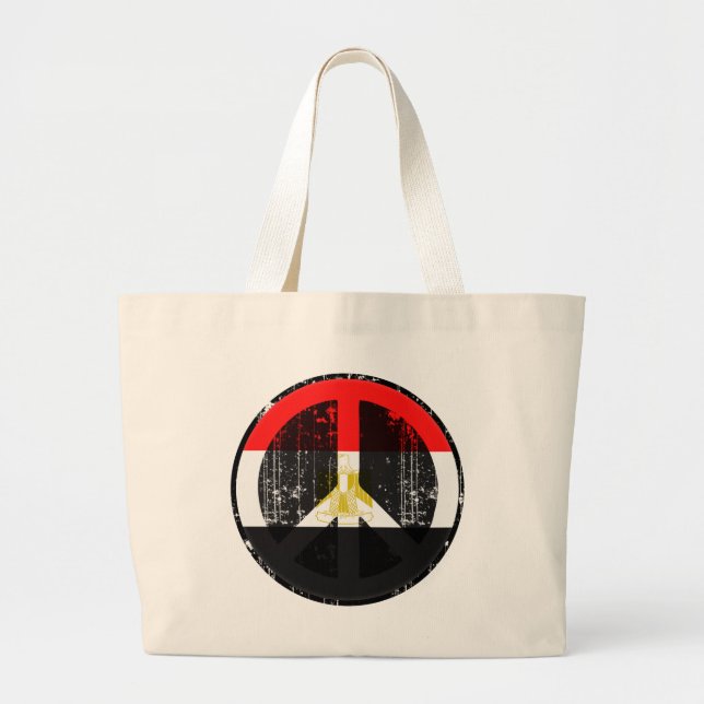 Bolsa Tote Grande Paz em Egipto (Frente)