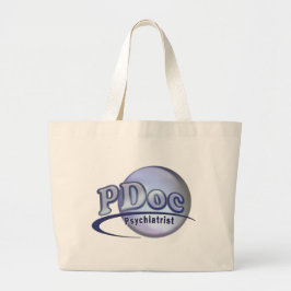 Bolsa Tote Grande PDoc MÉDICO DO LOGOTIPO PSIQUIATRY PSYCHIATRY