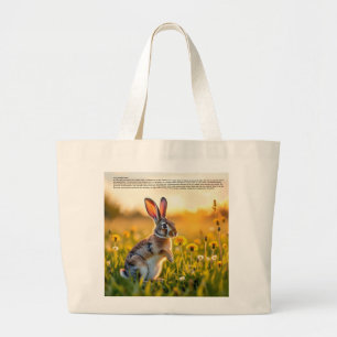 Bolsa Tote Grande Pé de Coelho Sortudo 