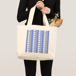 Bolsa Tote Grande Peace Love & Hanukkah Tote Bag