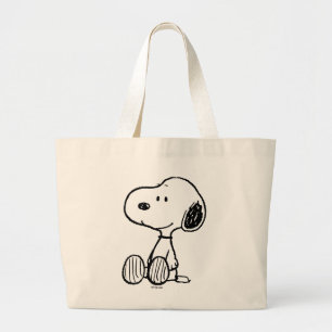 Bolsa Tote Grande PEANUTS   Esnoopia sobre Histórias em quadrinhos b