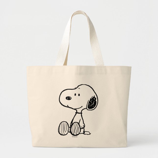 Bolsa Tote Grande PEANUTS | Esnoopia sobre Histórias em quadrinhos b (Frente)